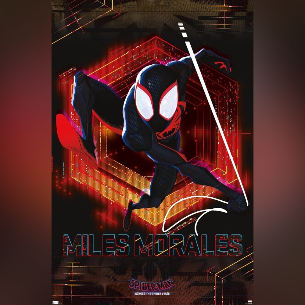 Miles Morales Wall Poster 22.37"X34.00" Spider Man: Across The Spider-Verse‎